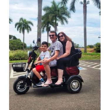 Imagem de Triciclo Elétrico S350 MODELO 2025 Cadeira Bicicleta 1000W PLUS Dois A