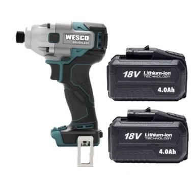 Imagem de Parafusadeira De Impacto 18v C/ 2 Bateria 4ah Wesco WS2420.9