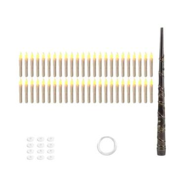 Imagem de Velas Flutuantes LED De Halloween Com Controle Remoto, Varinha Mágica,