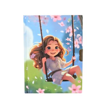 Imagem de Diário Da Menina No Balanço Com Cadeado 56 Folhas