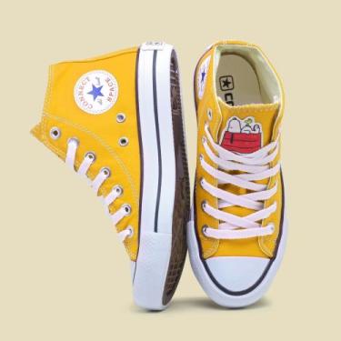 Imagem de Tenis All Snoopy Feminino Cano Alto Chuck 728snpBo - Connect Space, Am