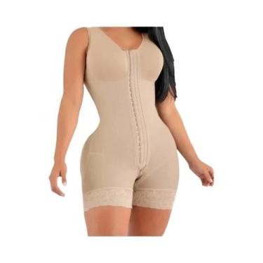 Imagem de Cinta Modeladora Pós-Parto De Alta Compressão Com Broches Colombianas,