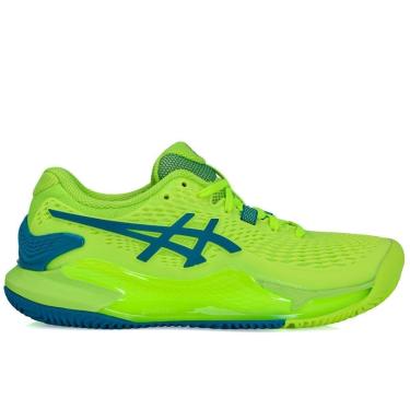 Imagem de Tênis Asics Gel Resolution 9 Clay Limão e Azul-Feminino