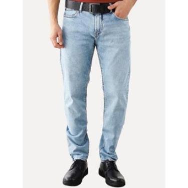 Imagem de Calça Jeans Calvin Klein Slim 5 Pockets Azul Claro-Masculino