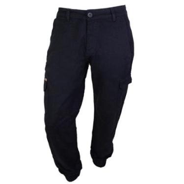 Imagem de Calça Sarja Masculina Freesurf Tube Slim Cargo Preta - 1108-Masculino