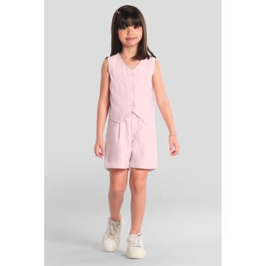 Imagem de Conjunto infantil menina com colete Mundi-Feminino