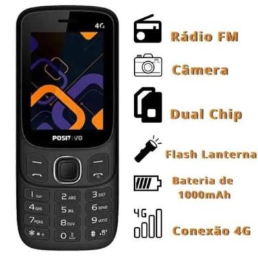 Imagem de Celular 4G Para Idoso Fácil De Usar Teclas Grandes - Positivo