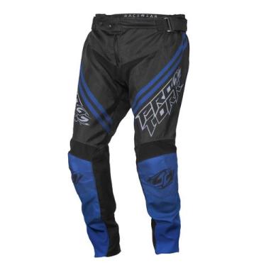 Imagem de Calça Motocross Adulto Masculino Feminino Pro Tork Brave Proteção, Azu