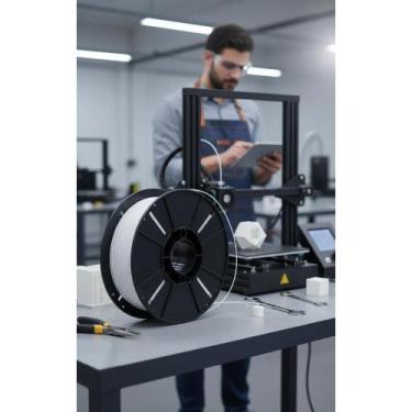 Imagem de Filamento PETG HF Branco Dental 1kg: Fluidez Superior - Congratulation