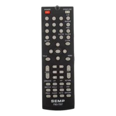 Imagem de Controle Remoto Para Dvd Semp Toshiba Sd5061s Sd8072 FBG 7557 LE 7557 