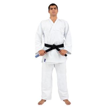 Imagem de Kimono Torah Judo ou JiuJitsu Combate Adulto, Branco, A0