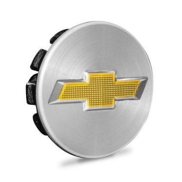 Imagem de Calotinha 52mm Centro de Roda GM Cruze Sonic Tracker Escovado - DCAPS