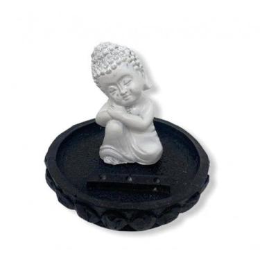 Imagem de Imagem Incensário Buda Sonhador Escultura Resina 07 Cm - Lua Mistica