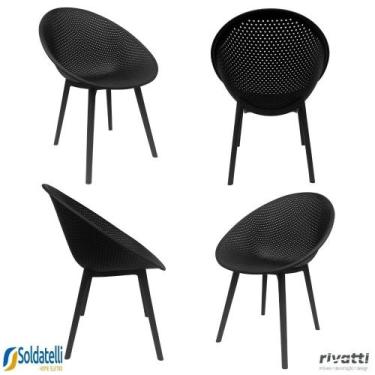 Imagem de Kit 4 Cadeiras Outdoor Drops Várias Cores com Proteção UV - Rivatti, P