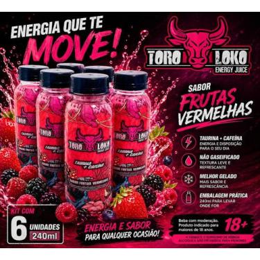 Imagem de Energético Toro Loko Energy Juice Frutas Vermelhas Original Sem Gás Ki