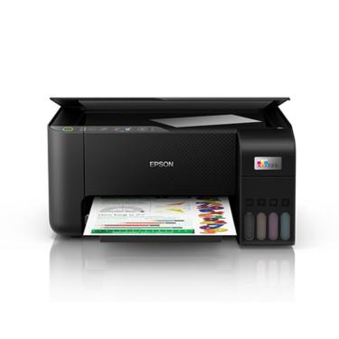 Imagem de Impressora Multifuncional Epson Ecotank L3250 Jato de Tinta Colorida Imprime Copia Digitaliza Wi-Fi Preta Bivolt 37.5CM