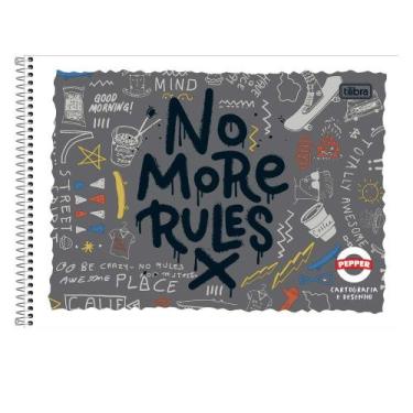 Imagem de Caderno de Desenho e Cartografia Pepper Capa Flexível 40 Folhas Tilibr
