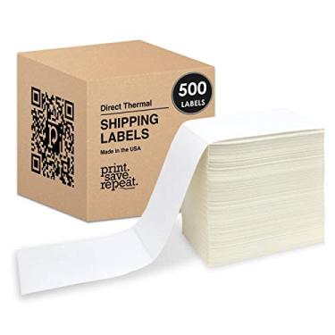 Imagem de Etiquetas de envio térmico diretas 4x6 | 500 etiquetas | Fanfold [1 pilha de 500]