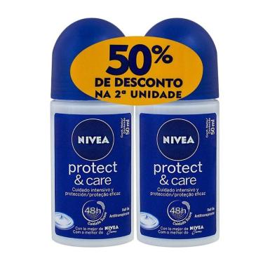 Imagem de Desodorante Roll On Nívea Sensitive Ganhe 50% Off Na 2ª Unidade