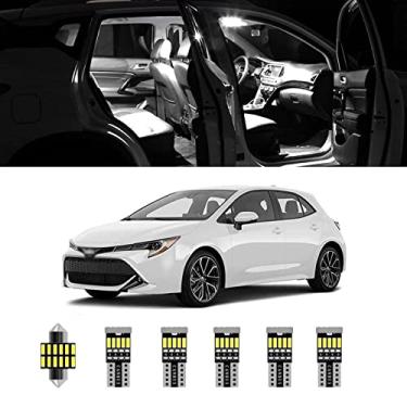 Imagem de AWALITED 7 peças Corolla Kit de luzes LED interiores super brilhantes lâmpadas de cúpula de mapa LED para Toyota Corolla 2013 2014 2015 2016 2017 2018 2019 2020 2021 Toyota Corolla todos os modelos