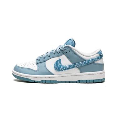 Imagem de Nike Womens WMNS Dunk Low DH4401 101 Blue Paisley - Size 8.5W