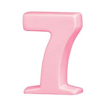 Imagem de Numero Sete Ceramicas Pegorin Rosa Bebe