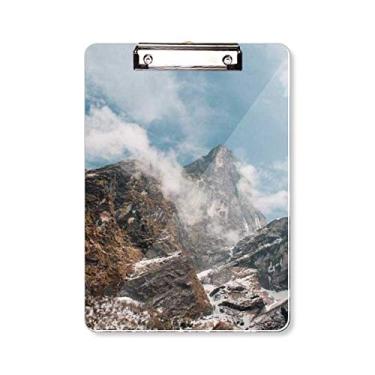 Imagem de Fog Forestry Science Nature Scenery Prancheta pasta, bloco de notas A4