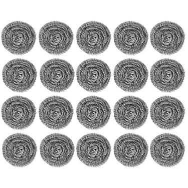 Imagem de Esponja de aço inoxidável, ferramenta de limpeza de louça, acessórios de cozinha compactos, esfera de arame de aço, para salas de amamentação, cozinhas, cantinas escolares e serviços de buffet