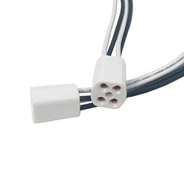 Imagem de E-Simpo Lâmpada de tubo LED fluorescente redonda circular de 4 pinos com suporte de base G10Q