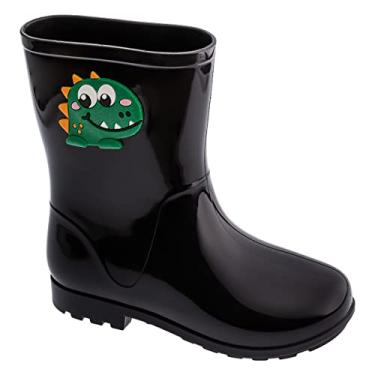 Imagem de Bota Galocha Infantil Calçado Proteção Chuva Impermeável Coturno Foguete Preto (br_footwear_size_system, little_kid, numeric_range, medium, numeric_31, numeric_32)