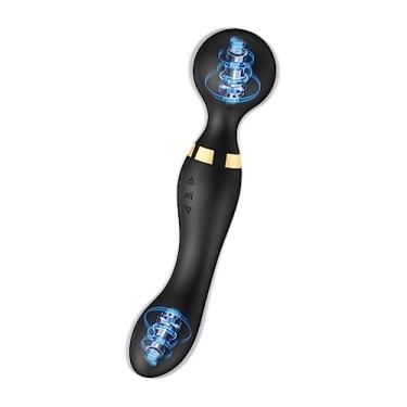 Imagem de Vibrador Poderoso Estimulador do Clitóris para Mulheres Varinha Mágica Vibração do Ponto G Brinquedos Sexuais (Preto)