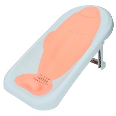 Imagem de Suporte para Banho de bebê, Resistente a Escorregões Dobrável de Secagem Rápida, Proteção para Coluna, Reutilizável, para Pia ou Banheira (Verde Matcha)