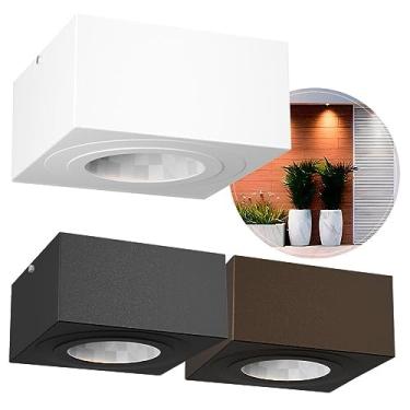 Imagem de Spot de Sobrepor Teto Plafon Quadrado para Lâmpada AR111 Gu10 MF206 (Preto)