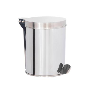 Imagem de Lixeira em Aço Inox 12L Pedal Redonda