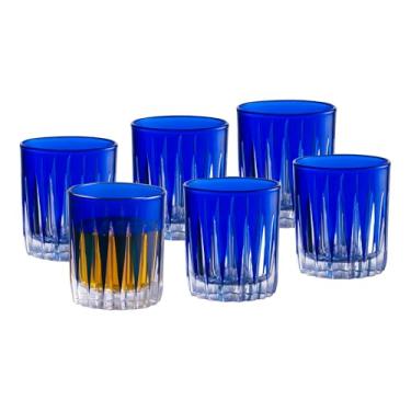 Imagem de Barski Copo de shot colorido - Copos de licor de cobalto (azul) - Conjunto de 6 copos coloridos elegantes - Use para vodka, tequila, uísque, bebidas espirituosas e licores - Cada copo tem 74 g, feito