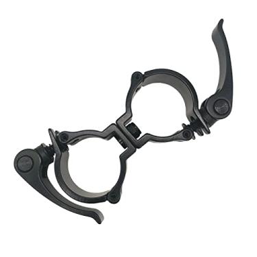 Imagem de Braçadeira de acoplador giratório para treliça de iluminação F34 Tubo de liga de alumínio resistente de 100 kg para iluminação de palco de DJ, liberação rápida, trava rápida