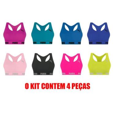 Imagem de 4 Tops Sem Costura E Sem Bojo Com Busto Anatômico E Costas Nadador Mod