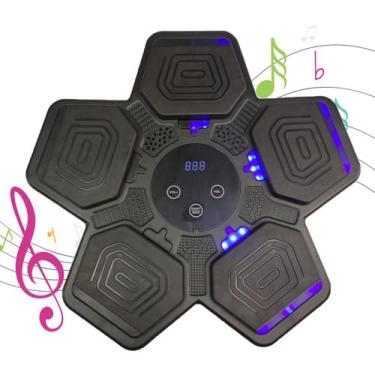 Imagem de Maquina Boxe Saco Pancada Soco Interativa Inteligente 5 Modos Velocida