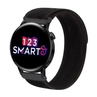 Imagem de Pulseira Nylon Nova para GT2 42mm e GT3 42mm - Preto - 123Smart
