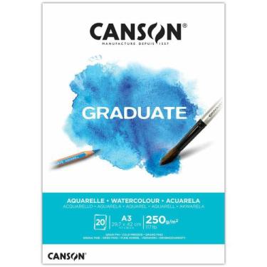 Imagem de Bloco Canson Graduate Aquarela 250g A3 20f Canson