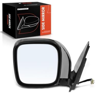 Imagem de A-Premium Espelho retrovisor traseiro externo cromado e dobrável manual aquecido - Substituição MR478839