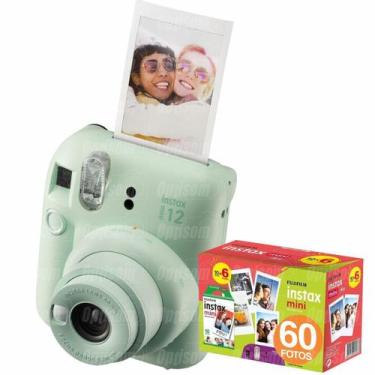 Imagem de Câmera Fujifilm Instax Mini 12 Revela Foto + Pack Filme 60 Fotos Verde