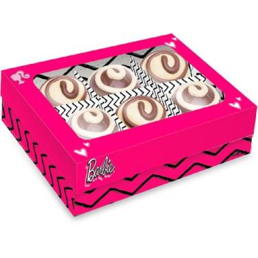 Imagem de Caixa 6 Bombons Retangular com Visor - Barbie - 1 unidade - Festcolor 