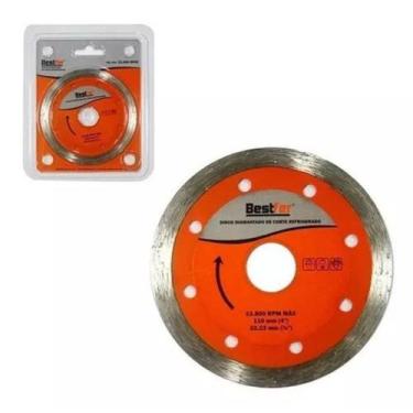 Imagem de Disco Diamantado De Corte Refrigerado 110mm + Anel Adaptador - BESTFER