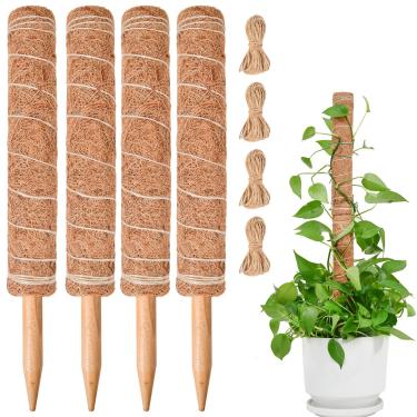 Imagem de NOVIIML Moss Pole for Plants, SproutMaven 4 x 16 Inch Monstera Moss Pole kit for Indoor Outdoor Climbing Plants Lianas to Grow Upwards