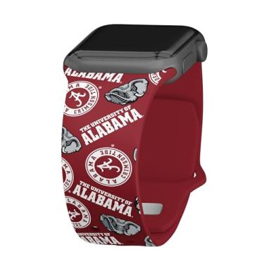 Imagem de Pulseira de relógio Alabama Crimson Tide HD compatível com Apple Watch (38/40 mm - curta - aleatória)