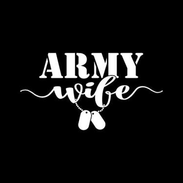 Imagem de Army Wife Dog Tags NOK Decal Vinyl Sticker |Cars Trucks Vans Walls Laptop|White|6.2 x 3.5 in|NOK1302