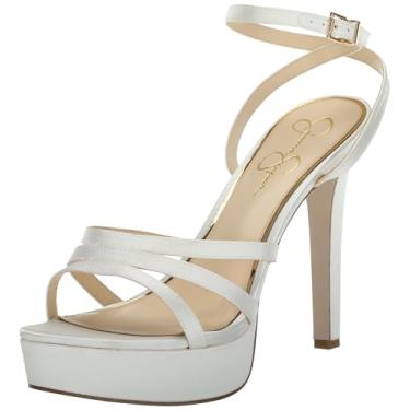 Imagem de Jessica Simpson Sandália feminina Balina3-b plataforma, Branco, 38
