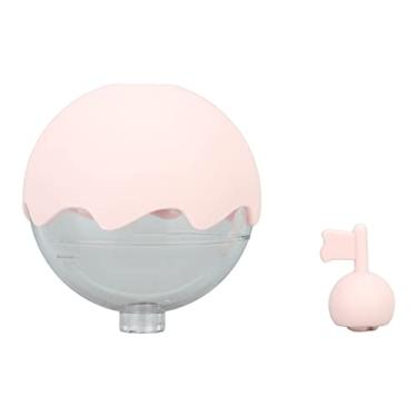 Imagem de Whisky Ice Máquina de bolas de gelo de silicone de liberação fácil para coquetéis, gelo de derretimento lento para amantes de vinho, tampa transparente para fácil armazenamento (rosa)
