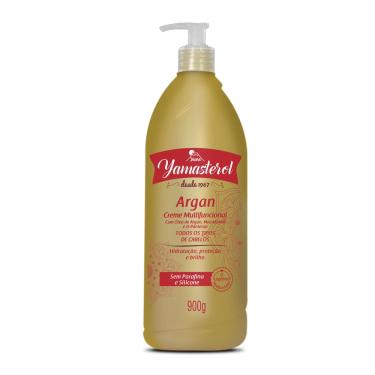 Imagem de Creme Multifuncional Nutrição 900g Yamasterol Argan Antifrizz Cabelos Secos